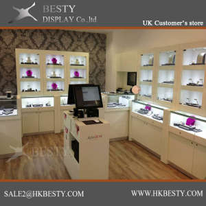 Customized jewelry Watch Shop Display Showcase Design