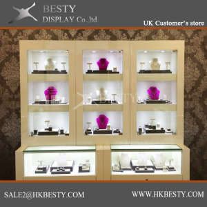 Customized jewelry Display Showcase for Jewelry Shop Fitting